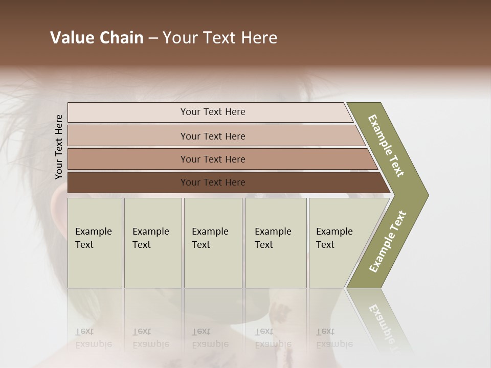 Baby With Face Covered In Chocolate PowerPoint Template