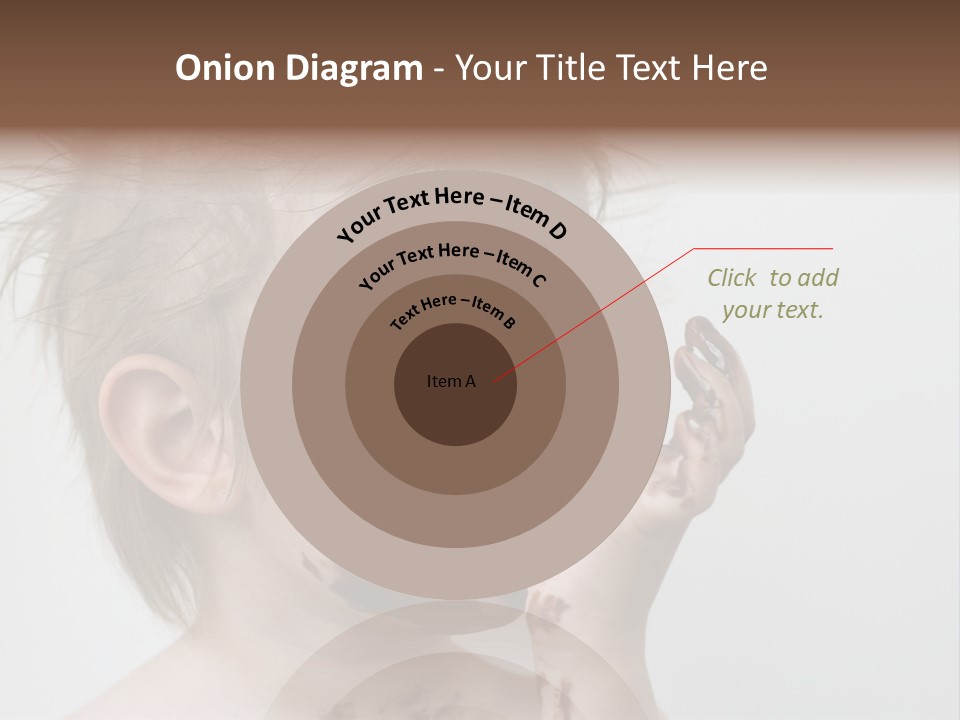 Baby With Face Covered In Chocolate PowerPoint Template