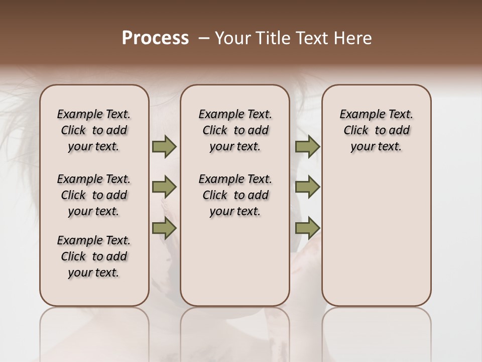 Baby With Face Covered In Chocolate PowerPoint Template