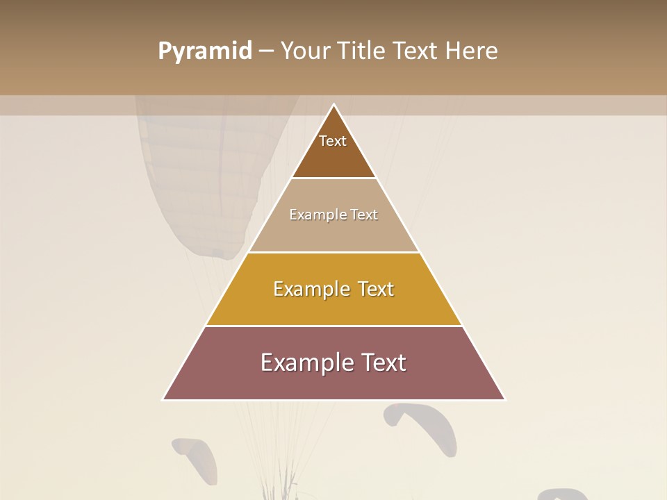 Paraglider In The Dusk Sky PowerPoint Template