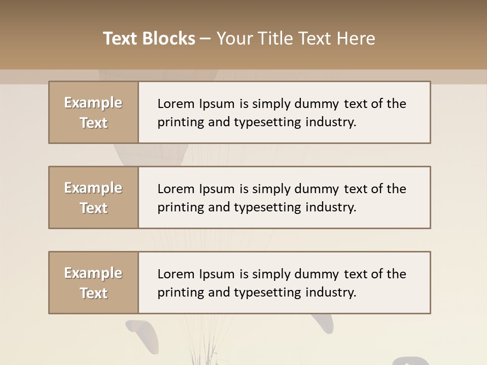 Paraglider In The Dusk Sky PowerPoint Template