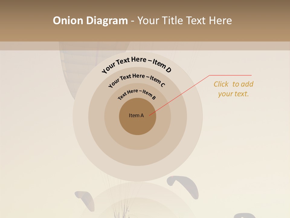 Paraglider In The Dusk Sky PowerPoint Template