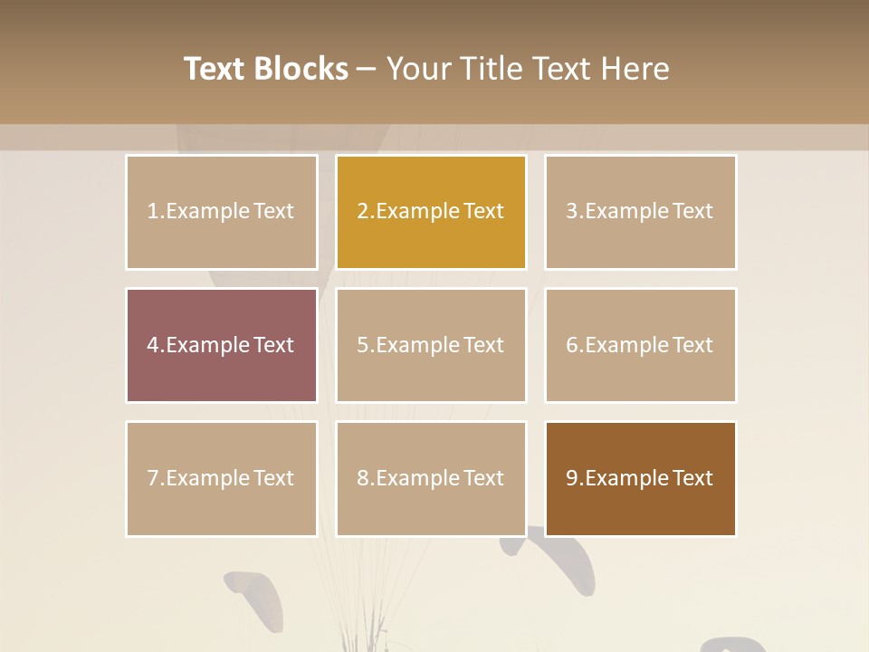 Paraglider In The Dusk Sky PowerPoint Template