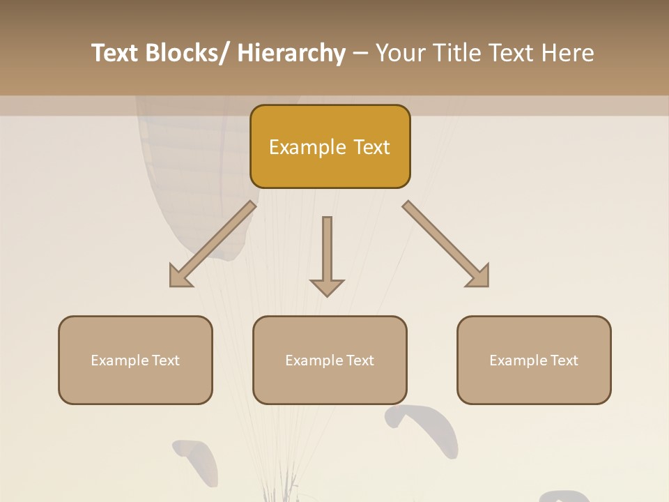 Paraglider In The Dusk Sky PowerPoint Template