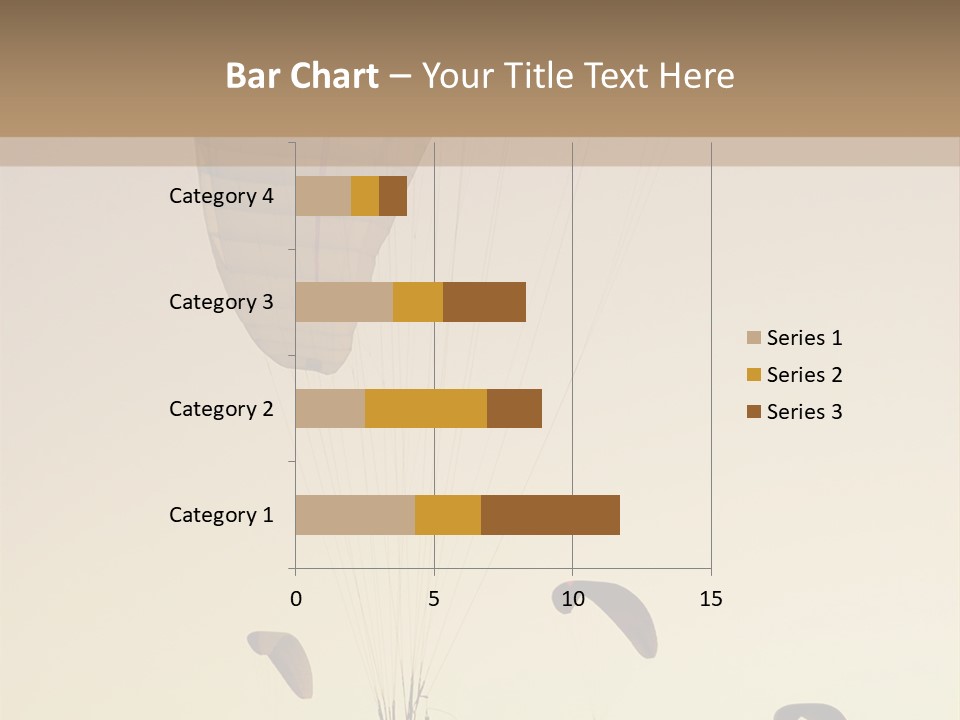 Paraglider In The Dusk Sky PowerPoint Template