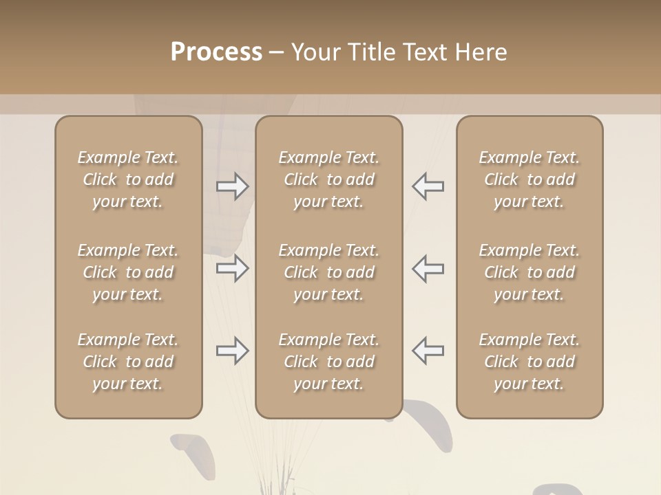 Paraglider In The Dusk Sky PowerPoint Template