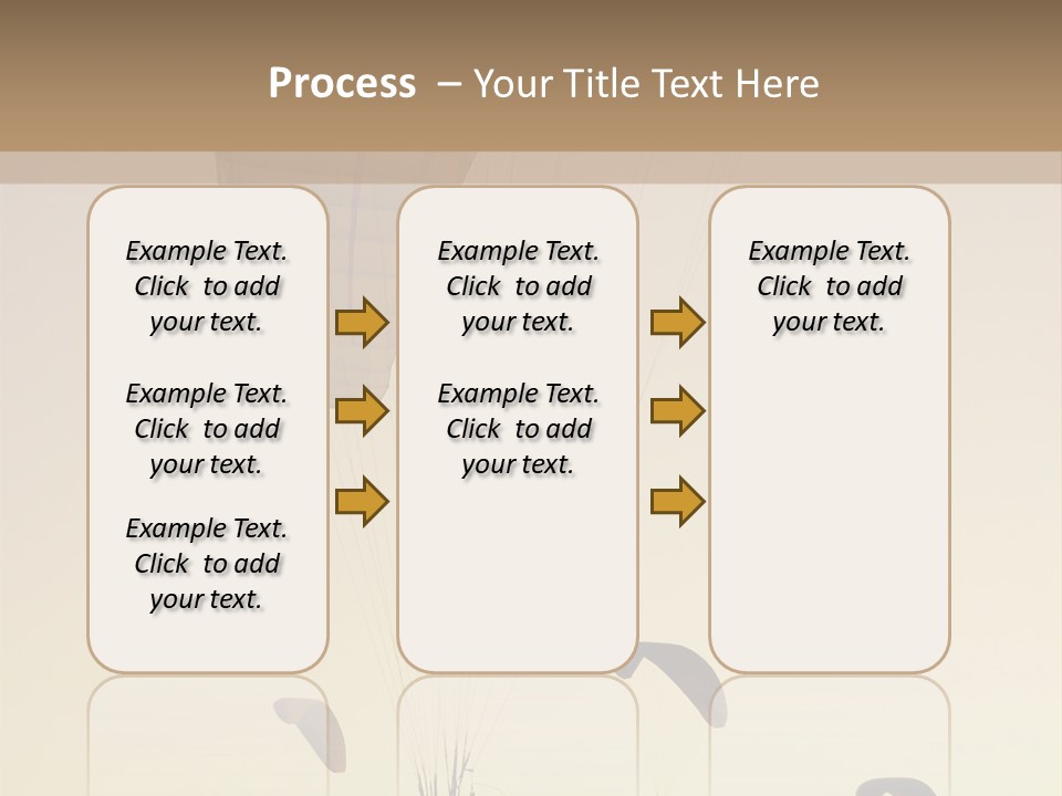 Paraglider In The Dusk Sky PowerPoint Template