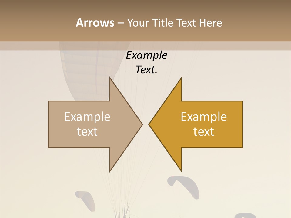Paraglider In The Dusk Sky PowerPoint Template