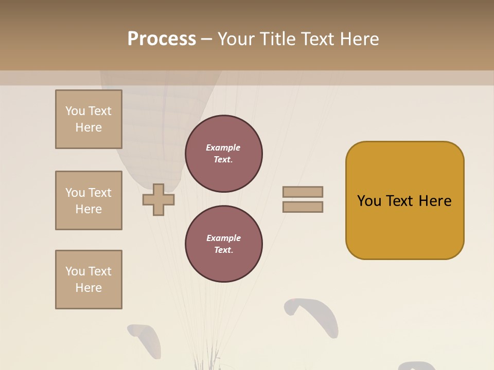 Paraglider In The Dusk Sky PowerPoint Template