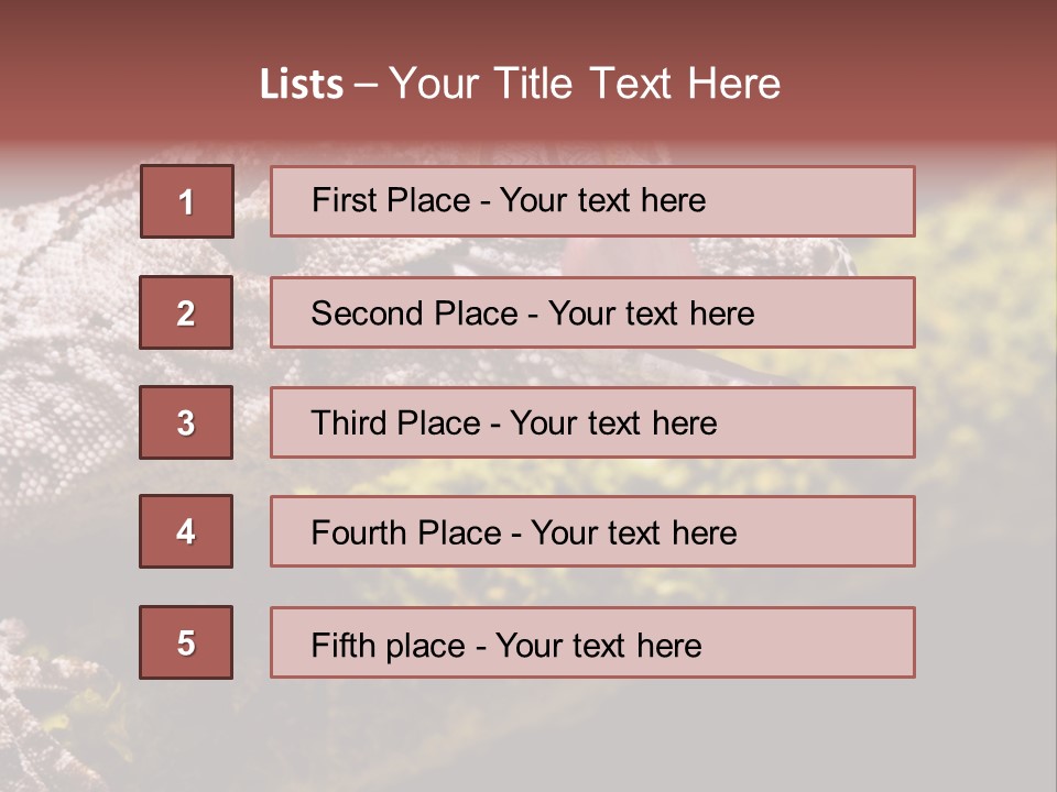 Gargoyle Gecko PowerPoint Template