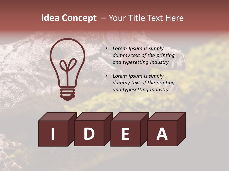 Gargoyle Gecko PowerPoint Template