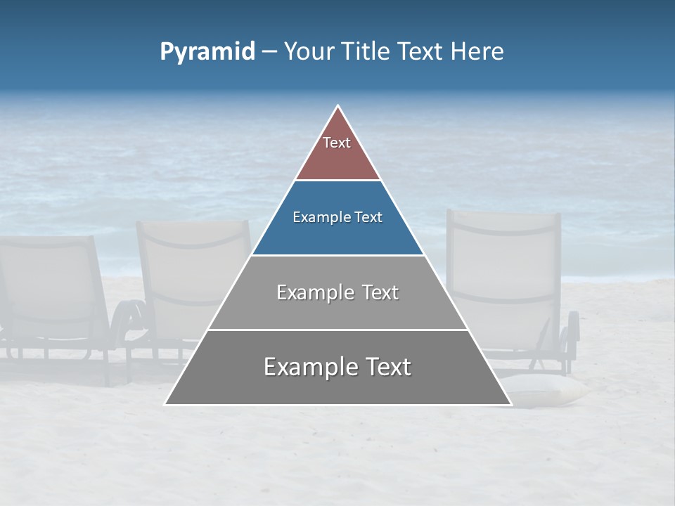 Lounge Chairs On Beach Of Punta Cana, Dominican Republic PowerPoint Template