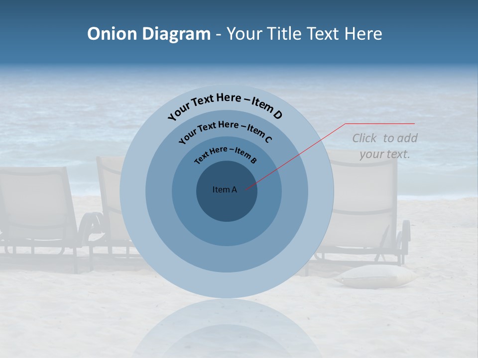 Lounge Chairs On Beach Of Punta Cana, Dominican Republic PowerPoint Template