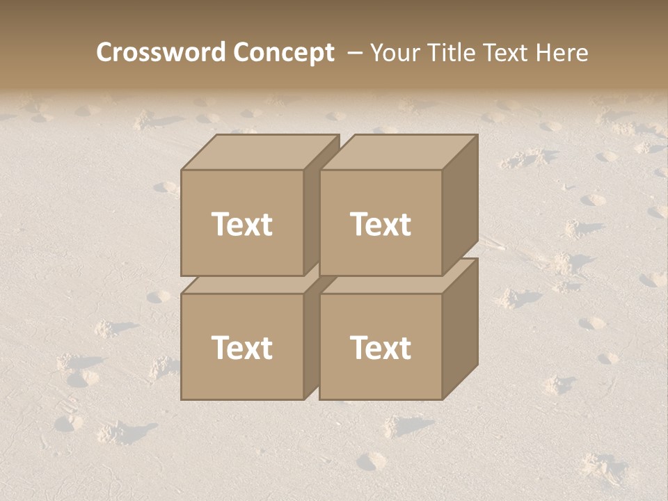 Low Tide. Lugworm (Arenicola Marina) Casts On A Beach PowerPoint Template