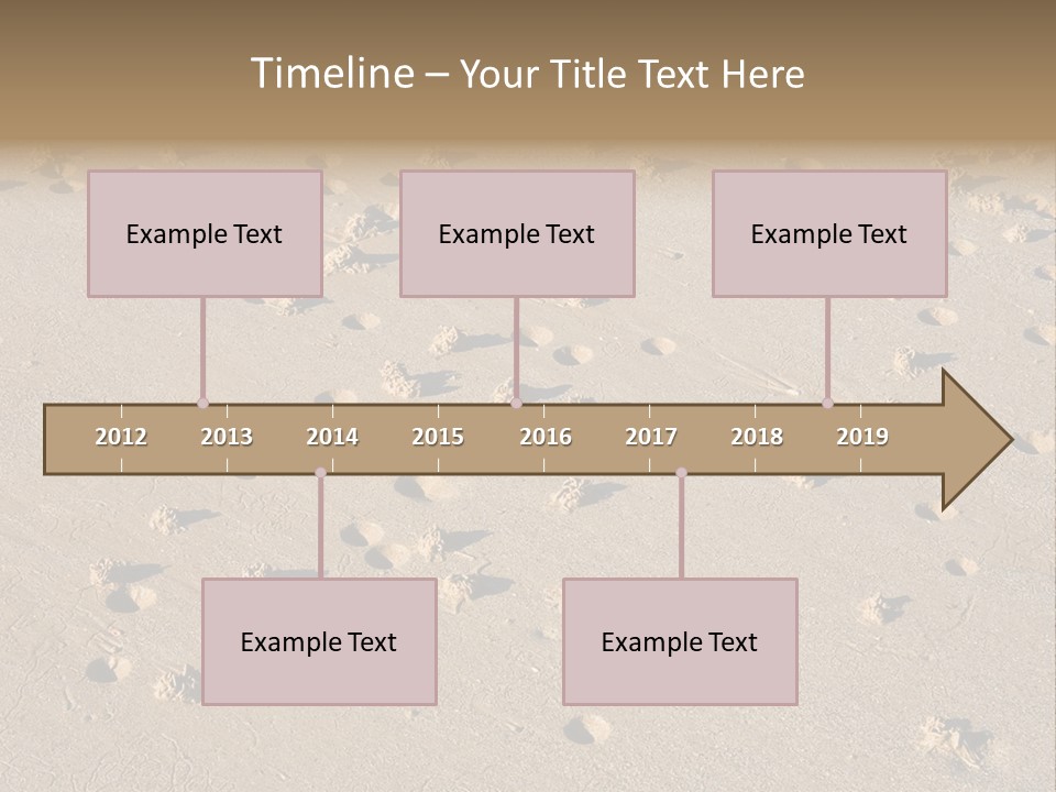 Low Tide. Lugworm (Arenicola Marina) Casts On A Beach PowerPoint Template