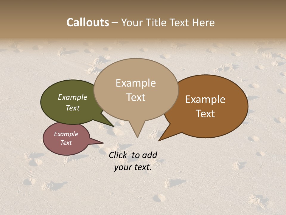 Low Tide. Lugworm (Arenicola Marina) Casts On A Beach PowerPoint Template