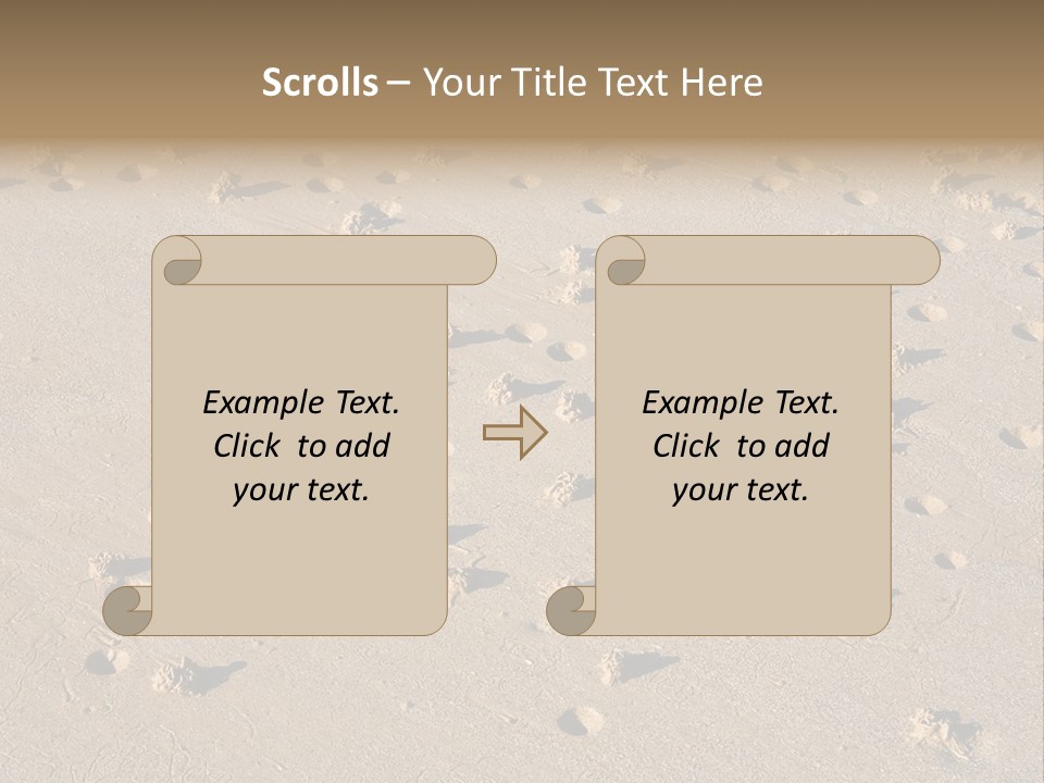 Low Tide. Lugworm (Arenicola Marina) Casts On A Beach PowerPoint Template