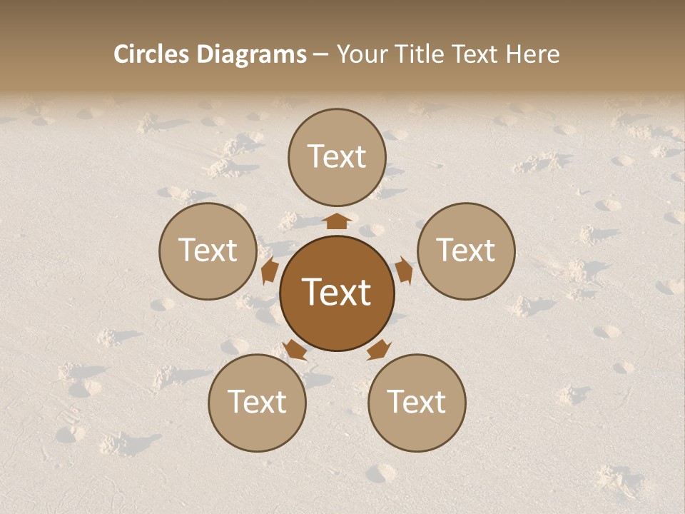 Low Tide. Lugworm (Arenicola Marina) Casts On A Beach PowerPoint Template