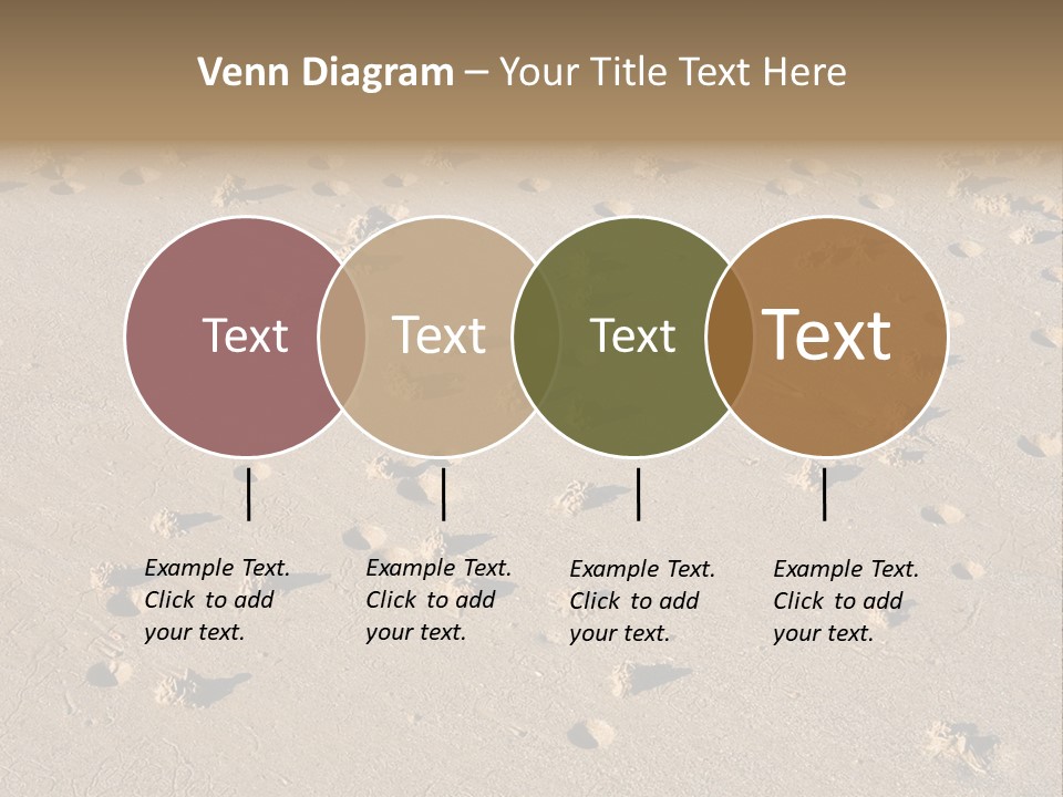 Low Tide. Lugworm (Arenicola Marina) Casts On A Beach PowerPoint Template