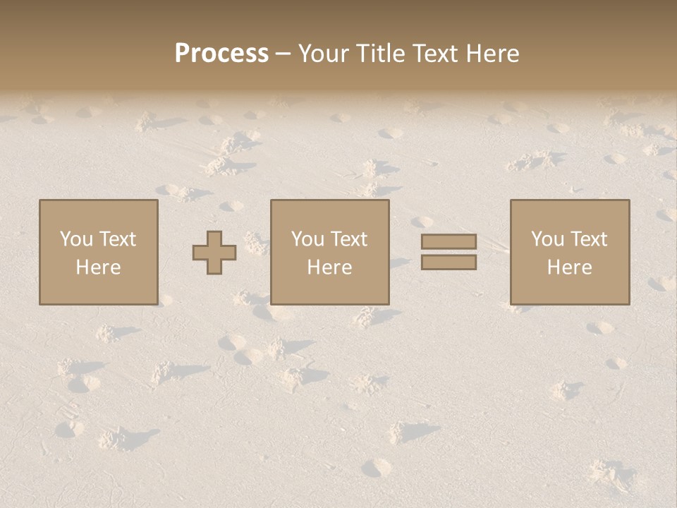 Low Tide. Lugworm (Arenicola Marina) Casts On A Beach PowerPoint Template