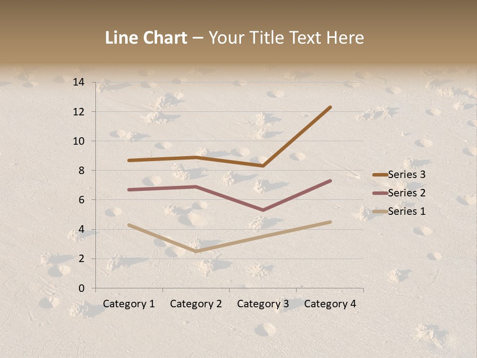 Low Tide. Lugworm (Arenicola Marina) Casts On A Beach PowerPoint Template