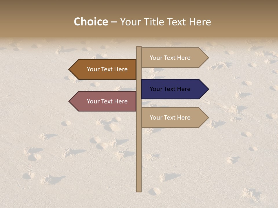 Low Tide. Lugworm (Arenicola Marina) Casts On A Beach PowerPoint Template