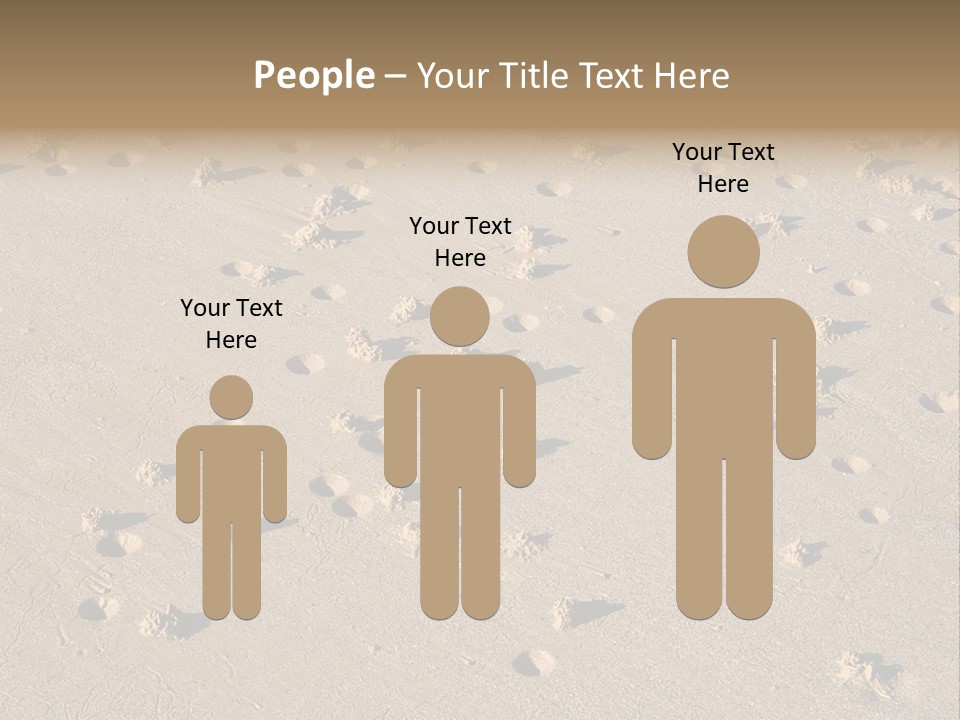 Low Tide. Lugworm (Arenicola Marina) Casts On A Beach PowerPoint Template