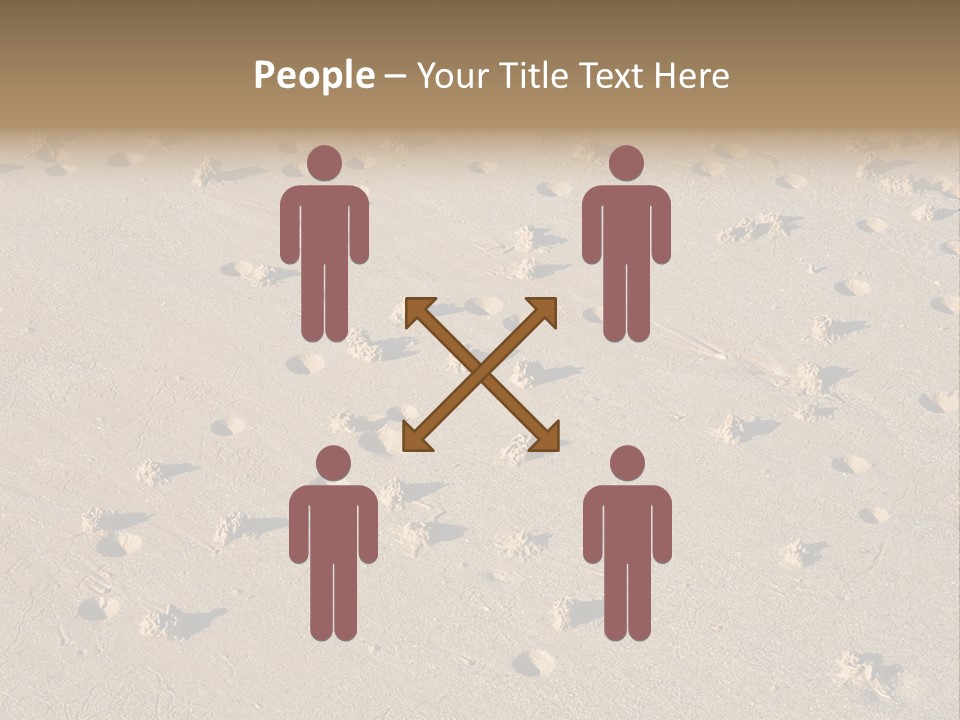 Low Tide. Lugworm (Arenicola Marina) Casts On A Beach PowerPoint Template