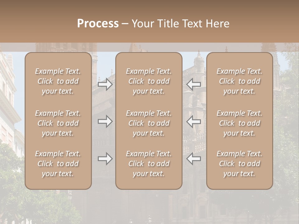 The Giralda Tower And Cathedral Of Seville, Spain PowerPoint Template