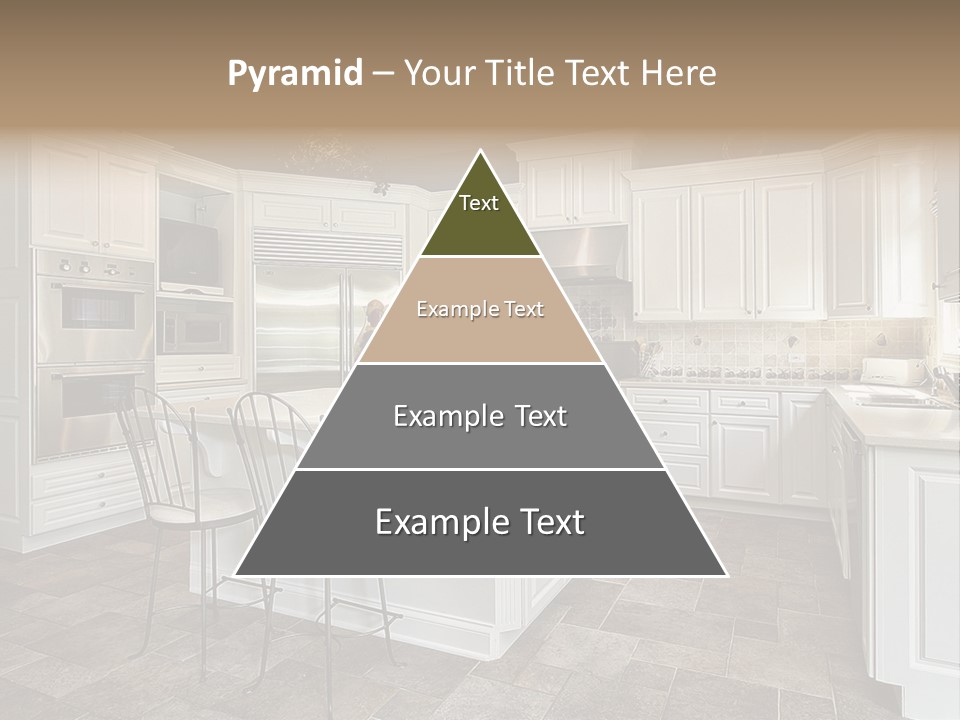 Kitchen With White Cabinetry PowerPoint Template