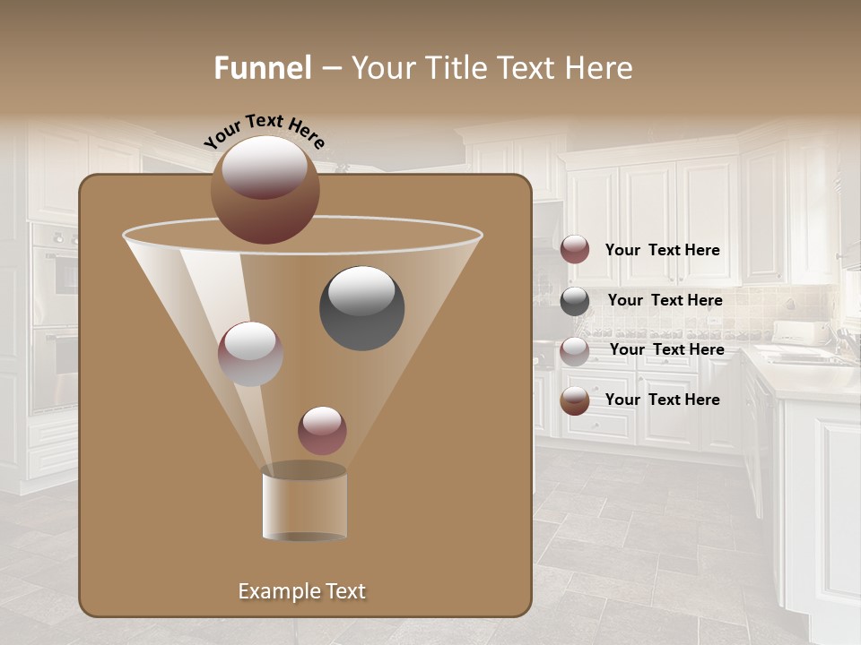 Kitchen With White Cabinetry PowerPoint Template