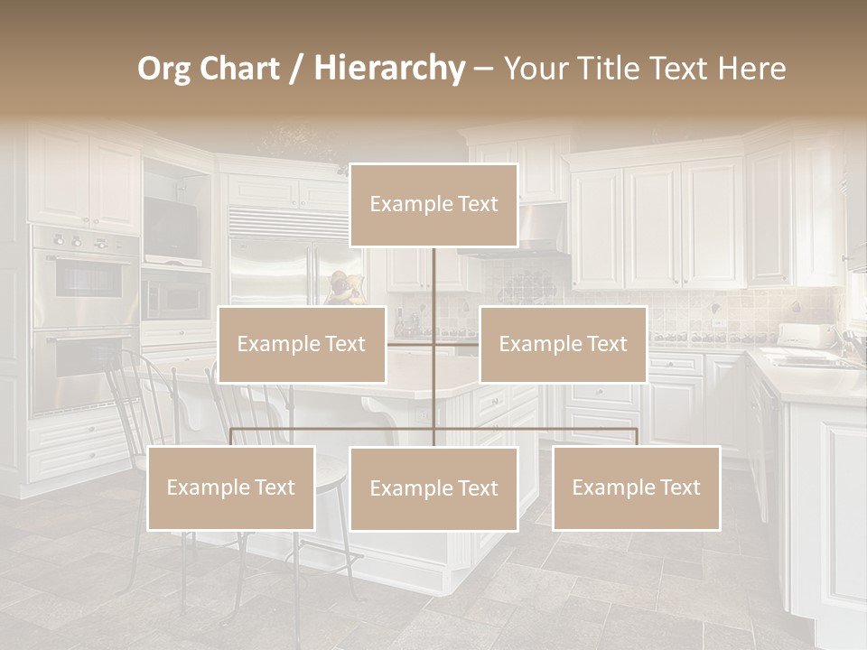 Kitchen With White Cabinetry PowerPoint Template