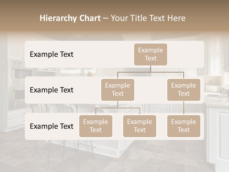Kitchen With White Cabinetry PowerPoint Template