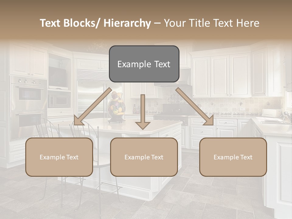Kitchen With White Cabinetry PowerPoint Template
