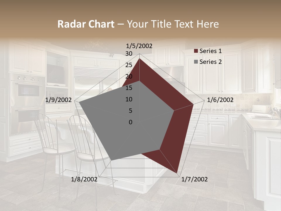 Kitchen With White Cabinetry PowerPoint Template