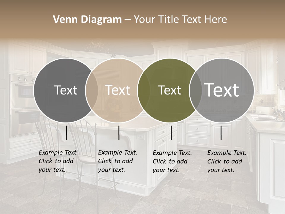 Kitchen With White Cabinetry PowerPoint Template