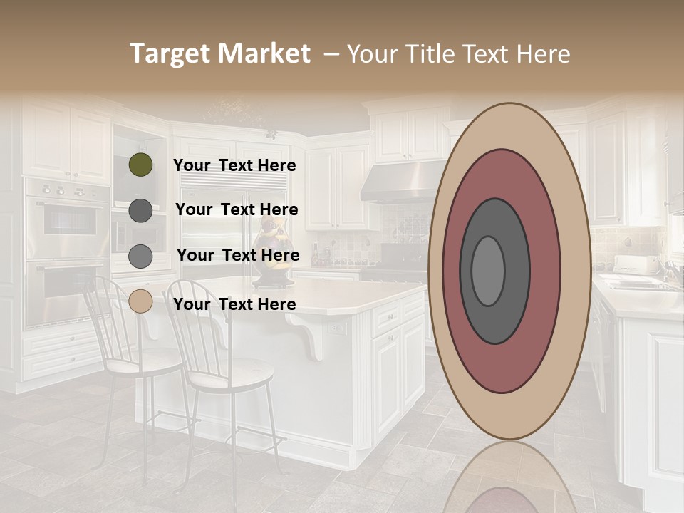 Kitchen With White Cabinetry PowerPoint Template