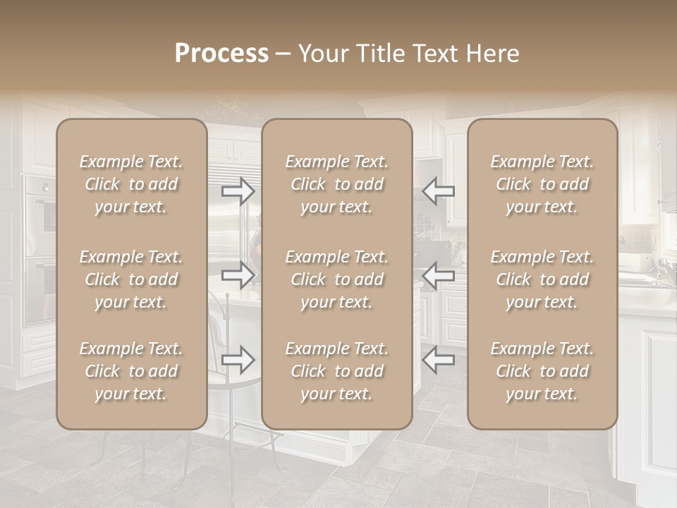 Kitchen With White Cabinetry PowerPoint Template