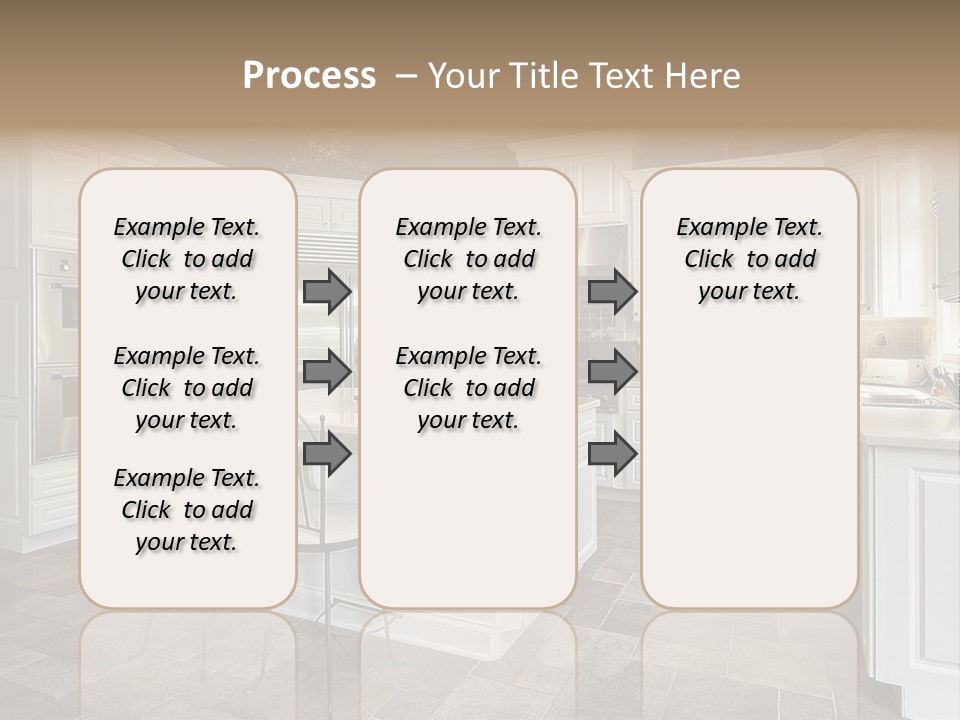Kitchen With White Cabinetry PowerPoint Template