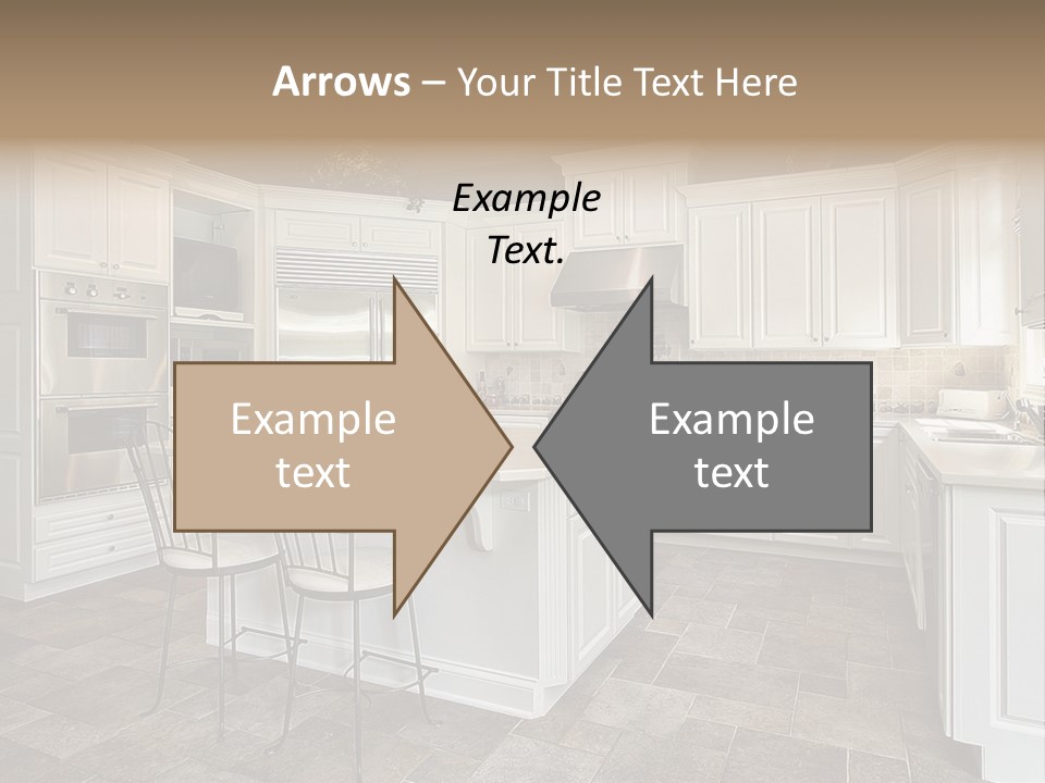 Kitchen With White Cabinetry PowerPoint Template