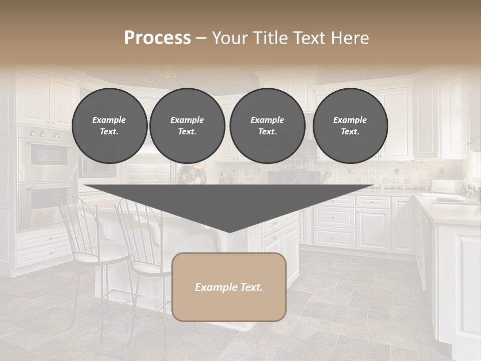 Kitchen With White Cabinetry PowerPoint Template