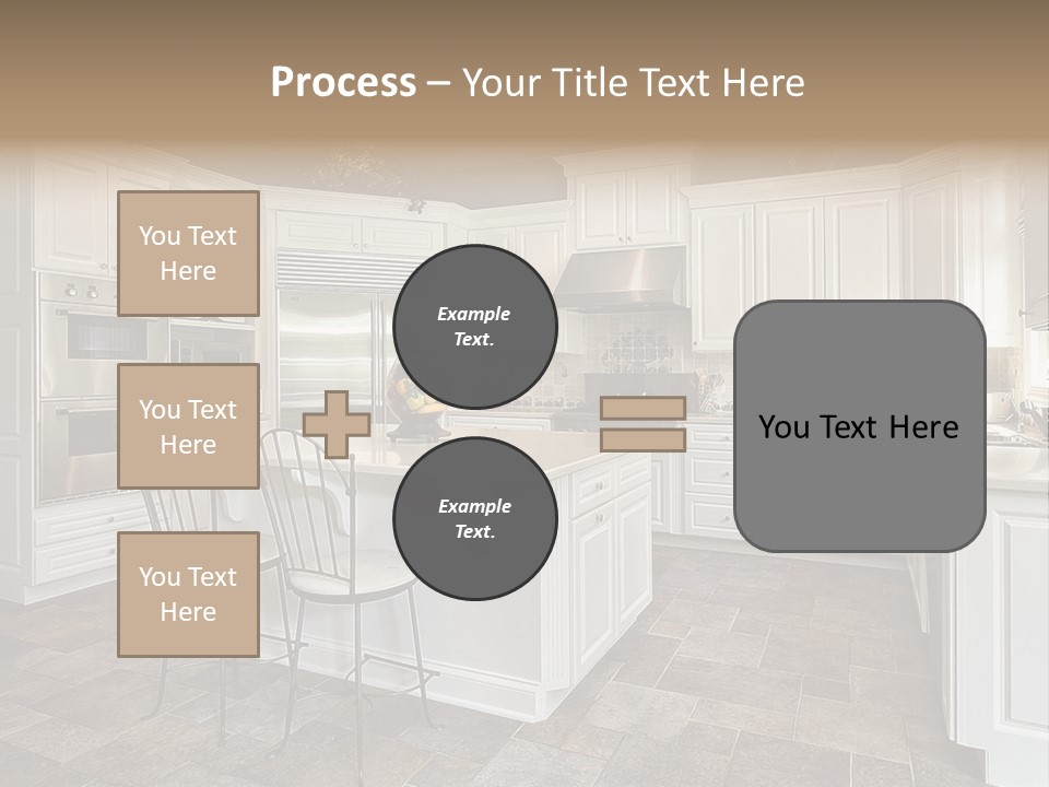 Kitchen With White Cabinetry PowerPoint Template