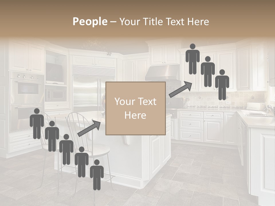 Kitchen With White Cabinetry PowerPoint Template