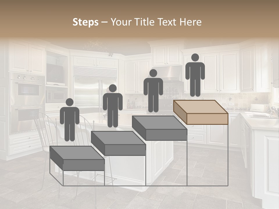 Kitchen With White Cabinetry PowerPoint Template