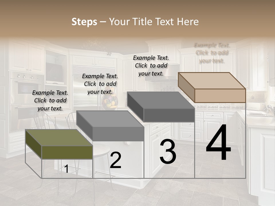 Kitchen With White Cabinetry PowerPoint Template