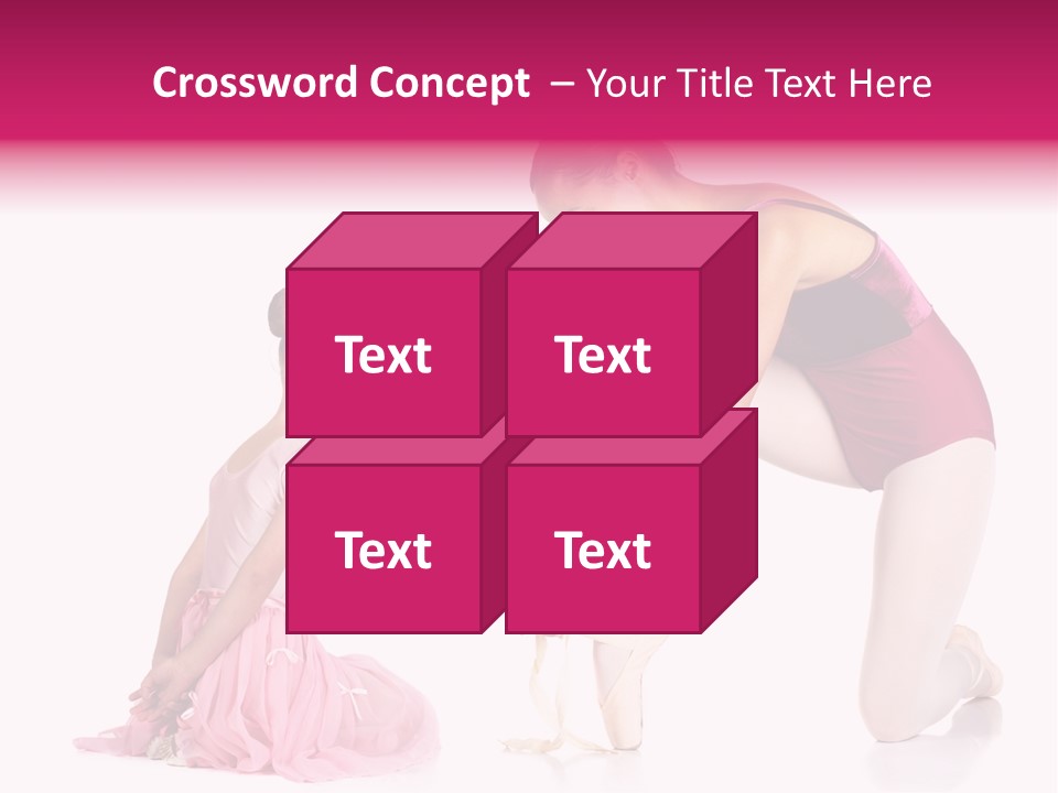 Young Female Ballet Dancer Showing A Young Dancer How To Tie A Ballet Pointe Shoe Against A White Background. Not Isolated PowerPoint Template