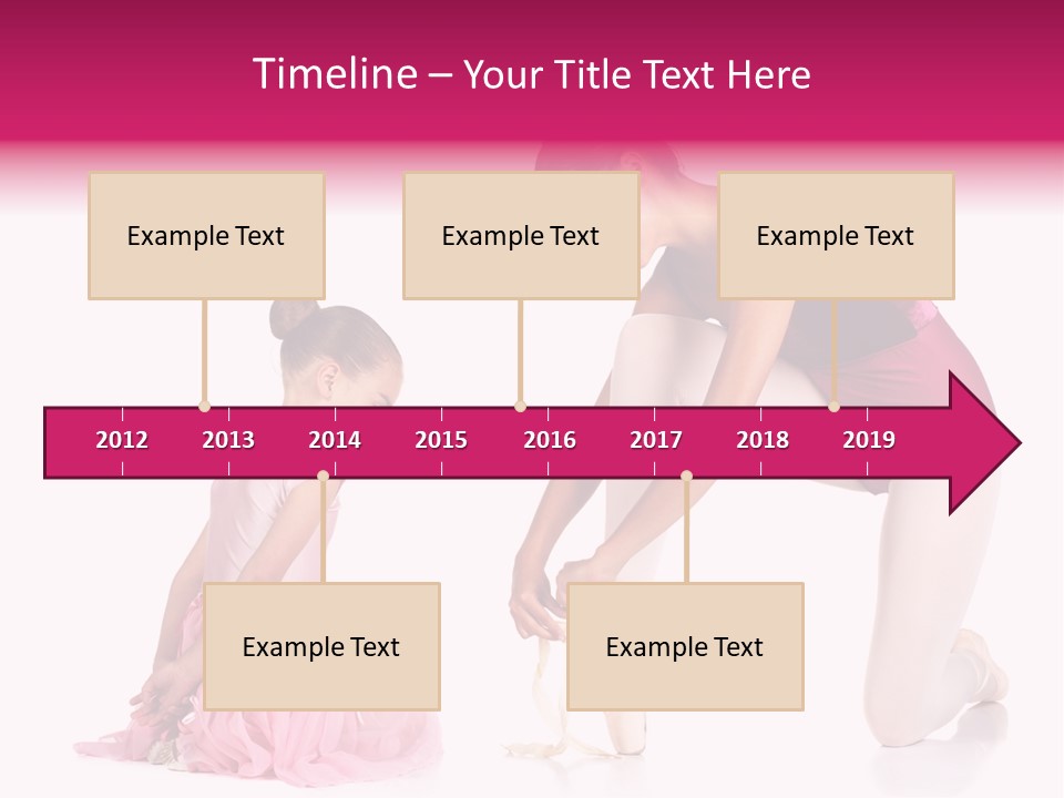 Young Female Ballet Dancer Showing A Young Dancer How To Tie A Ballet Pointe Shoe Against A White Background. Not Isolated PowerPoint Template