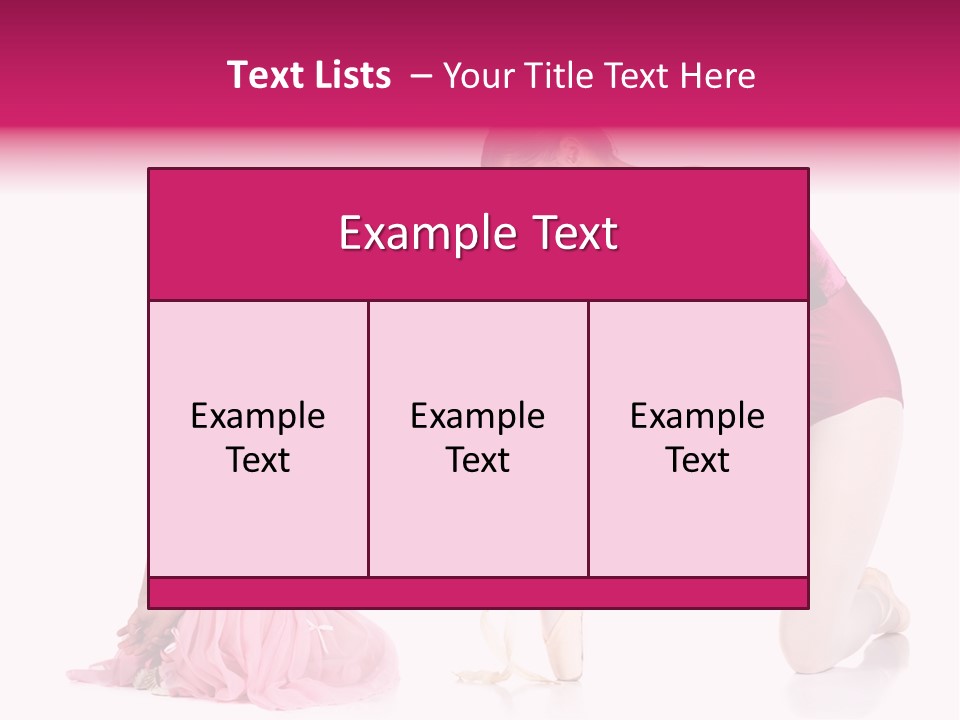 Young Female Ballet Dancer Showing A Young Dancer How To Tie A Ballet Pointe Shoe Against A White Background. Not Isolated PowerPoint Template