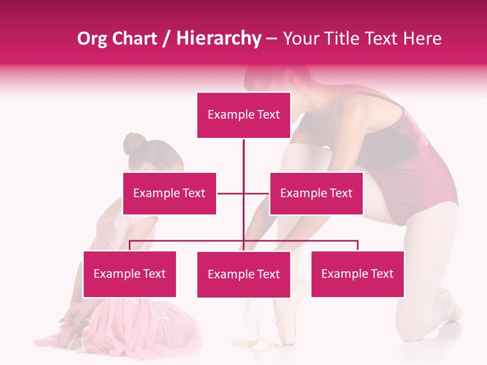 Young Female Ballet Dancer Showing A Young Dancer How To Tie A Ballet Pointe Shoe Against A White Background. Not Isolated PowerPoint Template