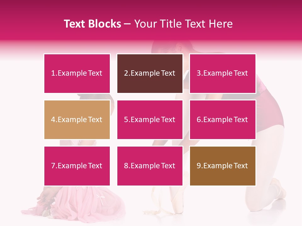 Young Female Ballet Dancer Showing A Young Dancer How To Tie A Ballet Pointe Shoe Against A White Background. Not Isolated PowerPoint Template